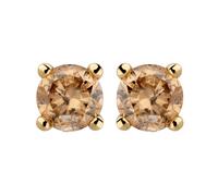 Orolino - Ohrstecker 585/- Gold Brillant braun 0,25ct. Ohrringe 1 ct Damen (388.99 € / 1 ct)