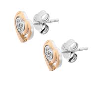 Orphelia 'Anni' Ohrstecker aus 925er Sterlingsilber für Damen - Silber/Rosé zo-7368 RG Einheitsgröße