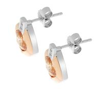 Orphelia 'Athena' Ohrstecker für Damen, 925 Sterlingsilber, Silber/Roségold ZO-7113 Einheitsgröße