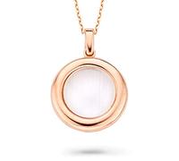 Orphelia Damen-Anhänger met Kette 925 Silber teilvergoldet Zirkonia grau Brillantschliff-ZH-7197/GR