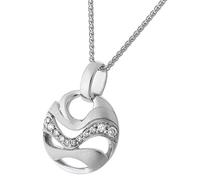 Orphelia Damen-Anhänger mit Kette 925 Silber rhodiniert Zirkonia weiß Brillantschliff - ZH-7085