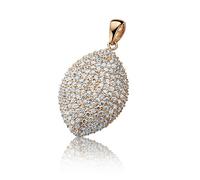 Orphelia Damen-Anhänger mit kette Rose-Gold Plated 925 Sterlingsilber mit Zirkonia PEN-2054