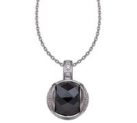 Orphelia Damen-Anhnger mit Kette Black Ball 925 Sterlingsilber mit Zirkonia 45cm ZH-4572