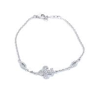 Orphelia Damen-Armband 925 Silber rhodiniert Zirkonia weiß Rundschliff 18 cm - ZA-7264