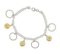 Orphelia Damen-Armband 925 Silber teilvergoldet 19 cm - ZA-1754
