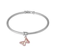 Orphelia Damen-Armband aus 925er Sterlingsilber - Silber/Rosé ZA-7397 Einheitsgröße