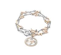 Orphelia Damen-Armband Silber vergoldet rhodiniert 18.5 cm-ZA-7174