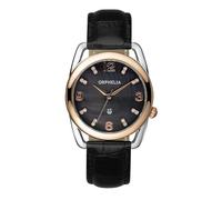 Orphelia Damen-Armbanduhr Classic Glam Analog Quarz Leder