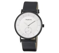 Orphelia Damen-Armbanduhr Piste Noir Analog Quarz Leder