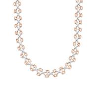 Orphelia Halskette für Damen, Sterling-Silber 925, Silber/Rosé, ZK-7212 Einheitsgröße