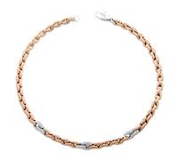 Orphelia Damen-Collier Fantasie teilvergoldet Zirkonia transparent Rundschliff 46 cm-ZK-7158