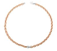 Orphelia Damen-Collier Fantasie teilvergoldet Zirkonia transparent Rundschliff 46 cm-ZK-7159