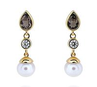 Orphelia Damen-Hängeohrringe 925_Sterling_Silber Quarz ZO-7498/G