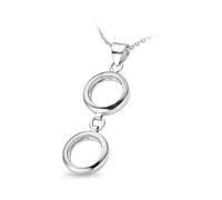 Orphelia Damen Halskette 925 Sterling Silber 45 cm Silber ZH-4704