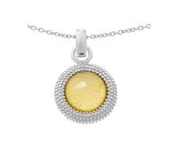 Orphelia Damen Halskette 925 Sterling Silber Glaskristall cm gelb ZH-6041/2