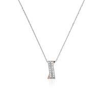 Orphelia Damen Halskette 925 Sterling Silber teilrhodiniert Zirkonia 45 cm ZH-4833