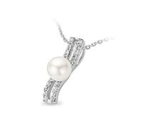 Orphelia Damen Halskette 925 Sterling Silber Zirkonia 45 cm Silber ZH-4714