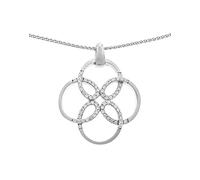 Orphelia Damen Halskette 925 Sterling Silber Zirkonia weiß ZH-6085