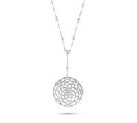 Orphelia Damen-Halskette Fantasie 925 Silber rhodiniert Zirkonia transparent Rundschliff 85 cm-ZK-7215