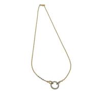 Orphelia Damen-Halskette mit Anhänger Vergoldetes Metall mit Cubic Zirkonia weiß PK-021