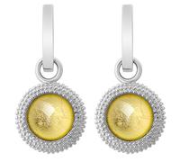 ORPHELIA Damen-Ohrstecker 925 Silber rhodiniert Glas Rundschliff gold - ZO-6041/2
