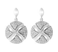 ORPHELIA Damen-Ohrstecker 925 Silber rhodiniert Zirkonia Brillantschliff weiß - ZO-6043