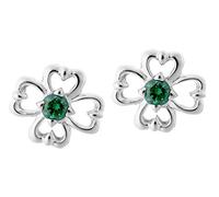 Orphelia 'Saffina' Ohrstecker für Damen aus 925er Sterlingsilber - Silber ZO-7081 Einheitsgröße
