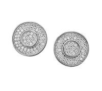 Orphelia Damen-Ohrstecker 925 Silber rhodiniert Zirkonia weiß Rundschliff 1.4 cm - ZO-7259