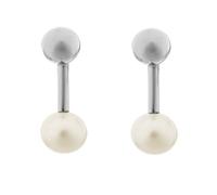 Orphelia Damen-Ohrstecker 925_Sterling_Silber Perle zo-7373