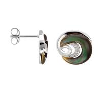 Orphelia Damen-Ohrstecker 925 Sterling Silber Perlmutt Zirkonia weiß ZO-5987