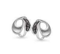 Orphelia Damen-Ohrstecker 925 Sterling Silber Zirkonia schwarz ZO-5025