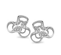 Orphelia Damen-Ohrstecker 925 Sterling Silber Zirkonia weiß ZO-5033