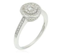 Orphelia Damen-Ring 925 Silber rhodiniert Zirkonia weiß Rundschliff Gr. 54 (17.2) - ZR-3522/54