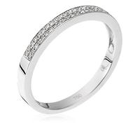 Orphelia Damen-Ring Gold & Diamond Collection 750 Weißgold rhodiniert Diamant (0.17 ct) weiß Rundschliff Gr. 58 (18.5) - RD-3365/58