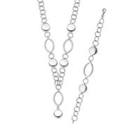 Orphelia Damen-Schmuckset Pure Collection 925 Sterlingsilber Kette 43 cm Armband 19 cm SET-016