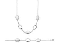 Orphelia Damen-Schmuckset Pure Collection 925 Sterlingsilber Kette 43 cm Armband 19 cm SET-017