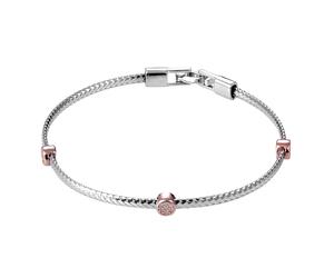 Orphelia Damenarmband aus 925er Sterling Silber - Silber/Rosé ZA-7415 Einheitsgröße