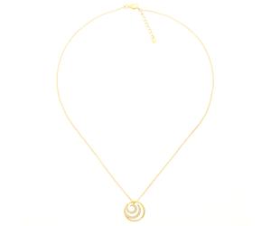 Orphelia 'Elaine' Damenkette aus 925 Sterling Silber mit Anhänger - Gold ZH-7084/2 Einheitsgröße