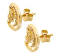 Orphelia 'Elaine' Ohrstecker für Damen aus 925er Sterlingsilber - Gold ZO-7084/2 Einheitsgröße