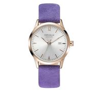 Orphelia Fashion Damen Analog Armbanduhr Suede Violett OF711820