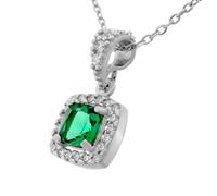 Orphelia 'Faustine' Damenkette mit Anhänger aus 925er Sterlingsilber - Silber ZH-7199/GR Einheitsgröße