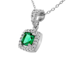 Orphelia 'Faustine' Damenkette mit Anhänger aus 925er Sterlingsilber - Silber ZH-7199/GR Einheitsgröße