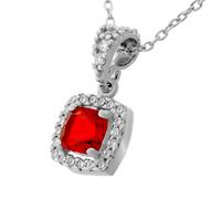 Orphelia 'Faustine' Damenkette mit Anhänger aus 925er Sterlingsilber - Silber ZH-7199/RE Einheitsgröße