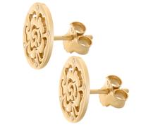 Orphelia 'Fiore' Damen 925er Sterling Silber Ohrstecker - Gold ZO-7079/2 Einheitsgröße