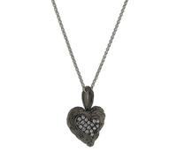Orphelia 'Hazel' Damenkette mit Anhänger aus 925er Sterlingsilber, Schwarz, ZH-7082/2 Einheitsgröße