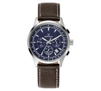 Orphelia Herren-Armbanduhr 24h Dual Time Quarz Leder