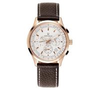 Orphelia Herren-Armbanduhr 24h Dual Time Quarz Leder