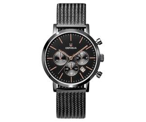 Orphelia Herren-Armbanduhr im Retro-Stil, schwarz, OR82802 Einheitsgröße