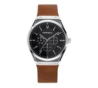 Orphelia Herren Multi Zifferblatt Uhr Saffiano mit Echtleder Armband Braun