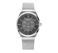 Orphelia Herren Multi Zifferblatt Uhr Saffiano mit Edelstahl Armband Silber